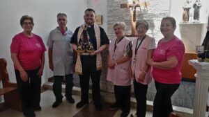 Visita da imagem peregrina de Nossa Senhora Aparecida à Santa Casa de Mogi das Cruzes
